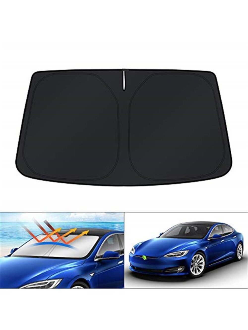 Windshield Sun Shade for 2012-2024 2025 2026 Tesla Model S Accessories